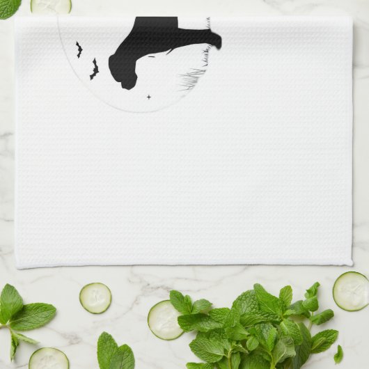 Boxer Dog � Halloween Moon Silhouette Classic T-Sh Geschirrtuch (Gefaltet)