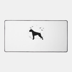 Boxer Dog - Halloween Moon Silhouette Classic T-Sh Schreibtischunterlage