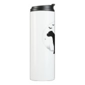 Boxer Dog - Halloween Moon Silhouette Classic T-Sh Thermosbecher (Nach links gedreht)