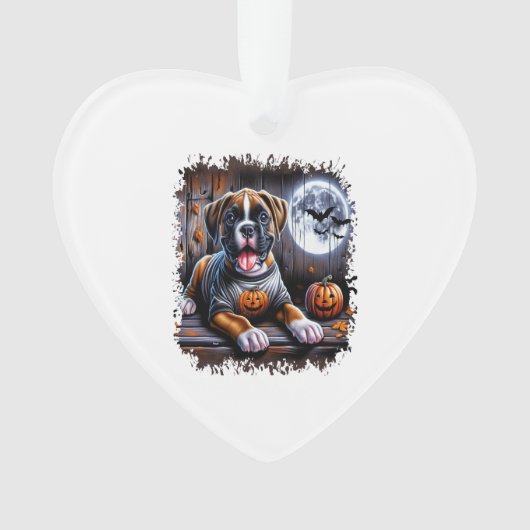 Boxer Dog Halloween Ornament (Vorderseite)