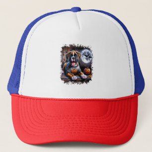 Boxer Dog Halloween Truckerkappe