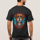 Boxer Dog Hartglas T-Shirt (Rückseite)