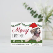 Boxer Dog Holiday Cards - Ab Weihnachten Postkarte (Stehend Vorderseite)