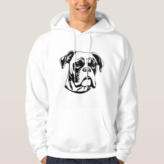 Boxer Dog Hoodie (Vorderseite)