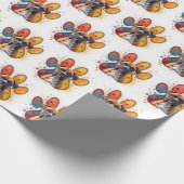 Boxer Dog in Aquarellfarben Druck Geschenkpapier (Ecke)