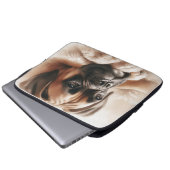 Boxer Dog in einer serenen Pose Laptopschutzhülle (Vorne Knopf)