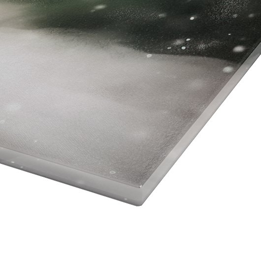 Boxer Dog in Schneeschweihnacht Schneidebrett (Ecke)