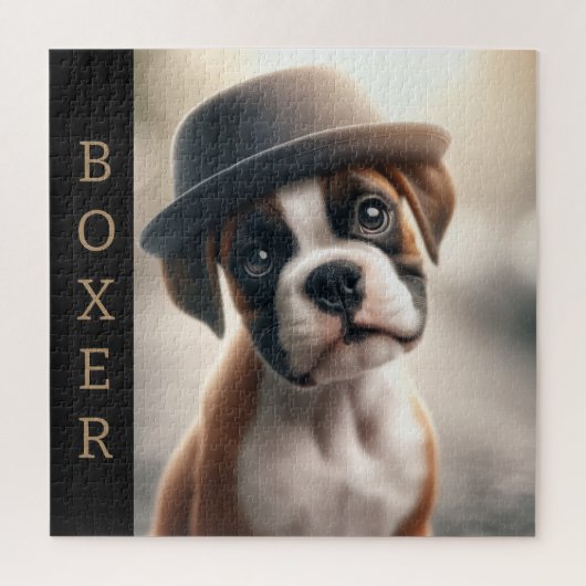 Boxer Dog in Style Puzzle (Vertikal)