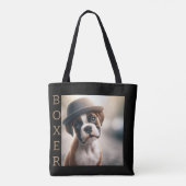 Boxer Dog in Style Tasche (Rückseite)