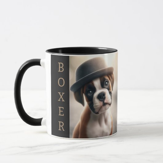 Boxer Dog in Style Tasse (Links)