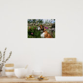 Boxer Dog in the Flowers Poster (Küche)