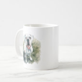 Boxer Dog in Wasserfarbe Kaffeetasse (Vorderseite Links)
