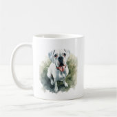 Boxer Dog in Wasserfarbe Kaffeetasse (Links)