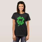 Boxer Dog Irish Green Kleeblatt C St Patricks Day T-Shirt (Vorne ganz)