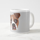Boxer Dog Jumbo-Tasse (Vorderseite Rechts)