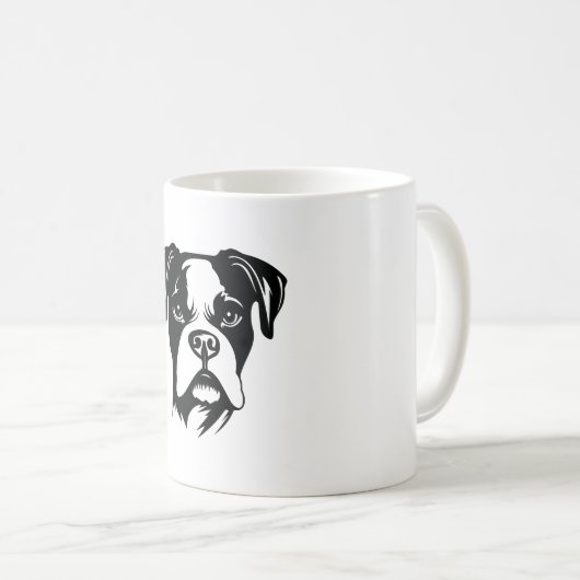 Boxer Dog Kaffeetasse (VorderseiteRechts)