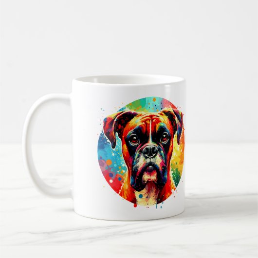 Boxer Dog Kaffeetasse (Links)