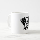 Boxer Dog Kaffeetasse (Vorderseite Links)