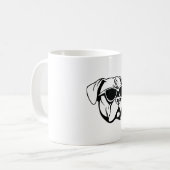 Boxer Dog Kaffeetasse (Vorderseite Links)