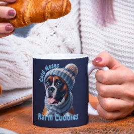 Boxer Dog Kalte Nasen, warme Kuddel Kaffeetasse
