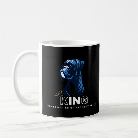 Boxer Dog King Cuddle Master Kaffeetasse (Links)