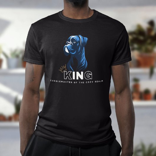Boxer Dog King Cuddle Master T-Shirt