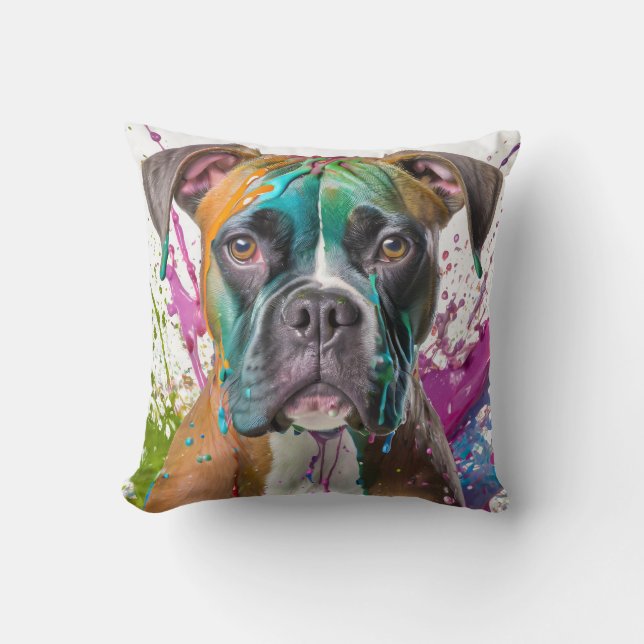 Boxer Dog Kissen (Vorderseite)