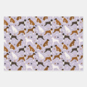 Boxer Dog Knochen und Paws Geschenkpapier Set (Vorderseite 3)