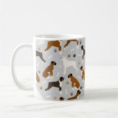 Boxer Dog Knochen und Paws Kaffeetasse (Links)