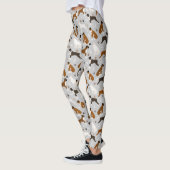 Boxer Dog Knochen und Paws Leggings (Links)