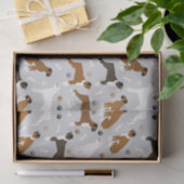 Boxer Dog Knochen und Paws Seidenpapier (Geschenk)