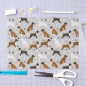 Boxer Dog Knochen und Paws Seidenpapier (Handwerk)