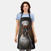Boxer Dog Koch Schürze (Getragen)