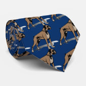 Boxer Dog Krawatte (Gerollt)