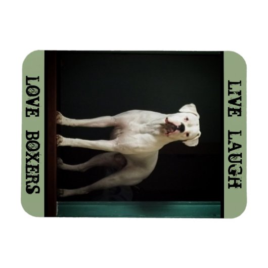 Boxer Dog Kühlschrank Magnet (Horizontal)