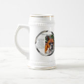 Boxer Dog Kunstgeschenke Bierglas (Links)