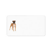 Boxer Dog Labels Adressaufkleber (Vorne)