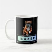 Boxer Dog - Leaps & Bounds Kaffeetasse (Links)