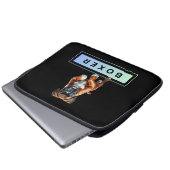 Boxer Dog - Leaps & Bounds Laptopschutzhülle (Vorne Knopf)
