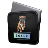 Boxer Dog - Leaps & Bounds Laptopschutzhülle (Vorderseite Links)
