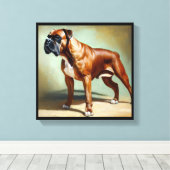 Boxer Dog Leinwanddruck (Insitu (Holzboden))
