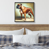 Boxer Dog Leinwanddruck (Insitu (Schlafzimmer))