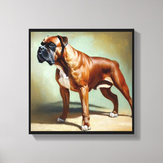 Boxer Dog Leinwanddruck (Vorderseite)