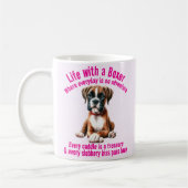 Boxer Dog Life Full of Adventures Kaffeetasse (Links)