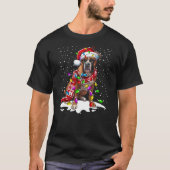 Boxer Dog Lighting Xmas Boxer Christmas T-Shirt (Vorderseite)