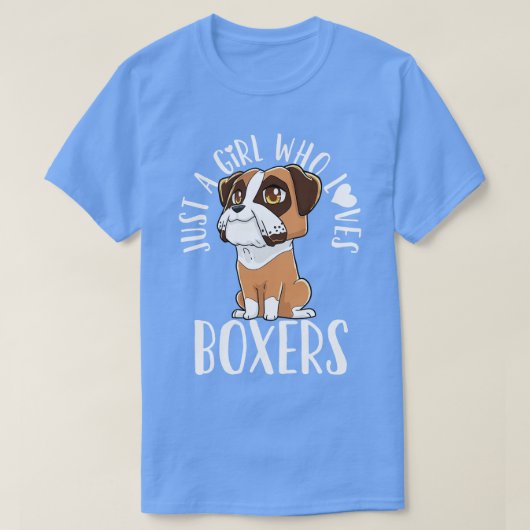 Boxer Dog Lover Kawaii T-Shirt (Design vorne)