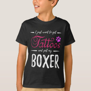 Boxer Dog Lover Tattoo Shirt Funny Dog Mama Gesche