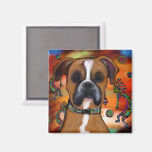 BOXER DOG MAGNET (Vorderseite/Rückseite)