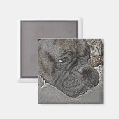 Boxer Dog Magnet (Vorderseite/Rückseite)