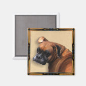 Boxer Dog Magnete Magnet (Vorderseite/Rückseite)